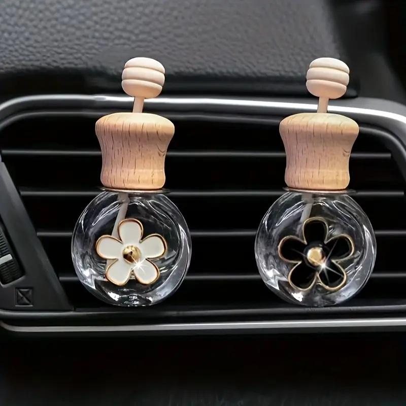 Aromatherapy Diffuser - 2pcs Car Fragrance Empty Glass Bottle