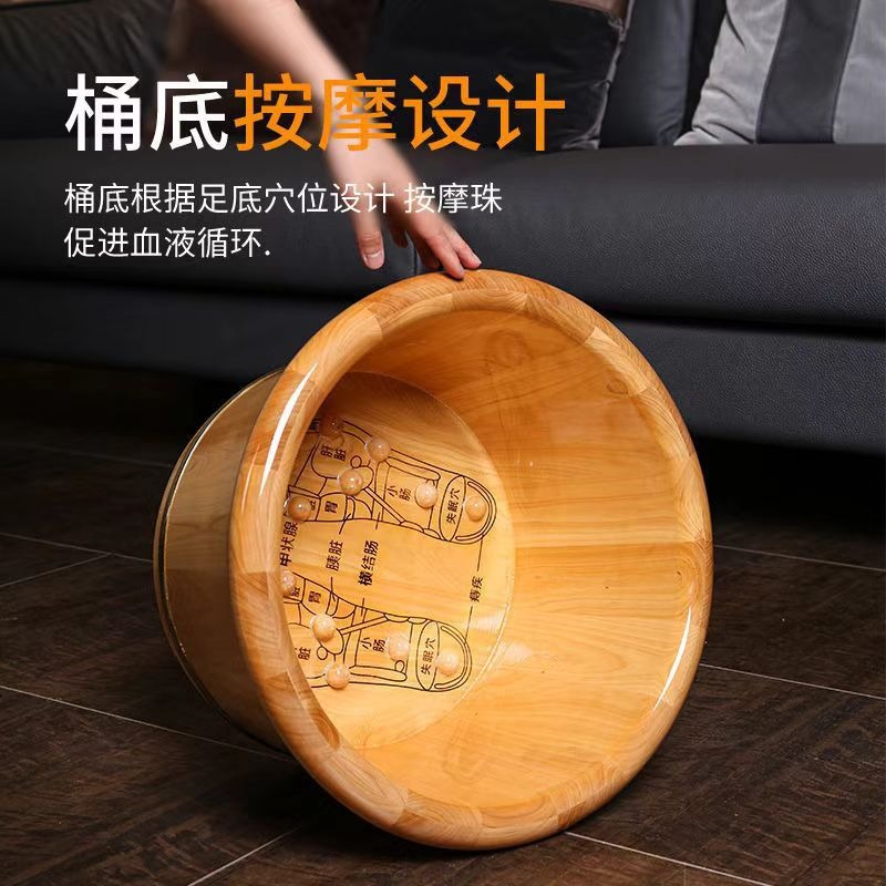 Cedar Wood Foot Soaking Bucket - огляд і ціна Spa Massager