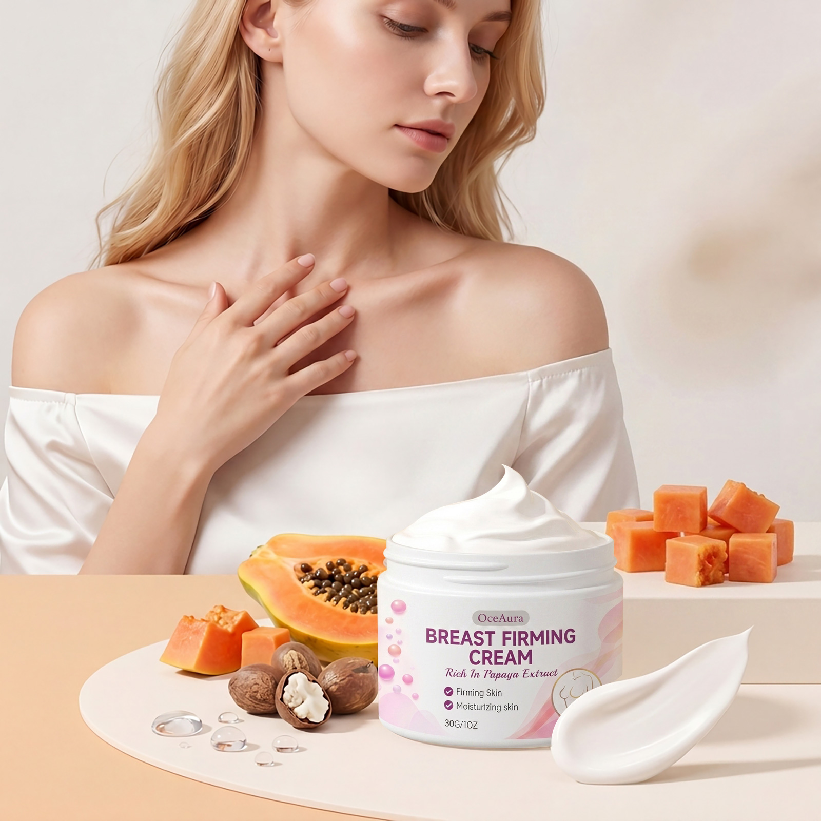 Papaya Extract Chest Care Crea - огляд і ціна Spa Massager