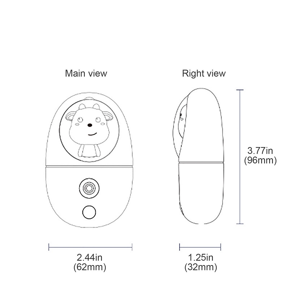 Cartoon 35ML Mini Facial Humid - огляд і ціна Face Steamer