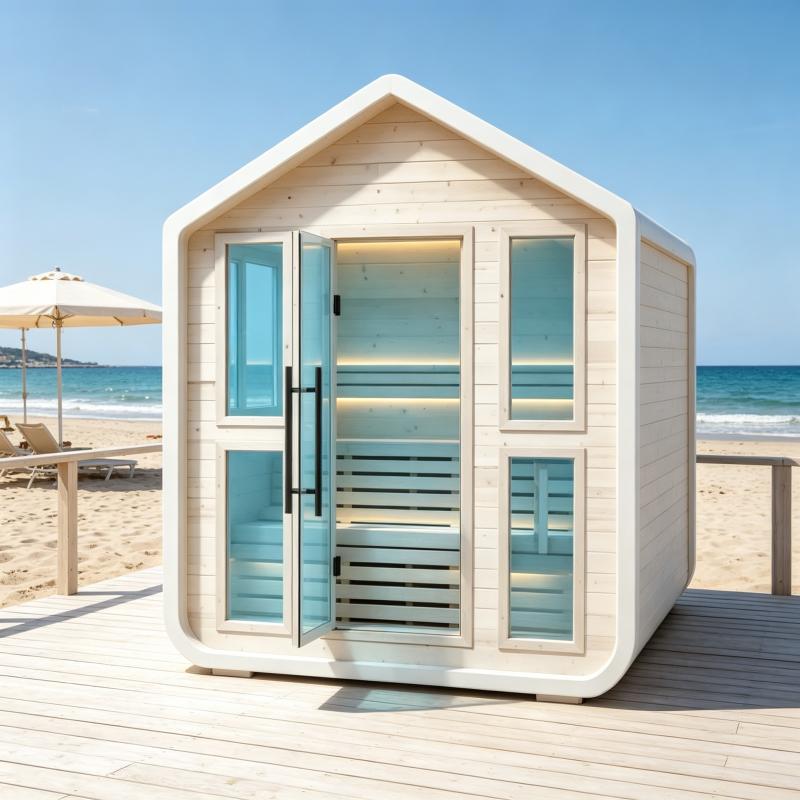 Custom Luxury Sauna Cabin Soli - огляд і ціна Spa Wellness Gym