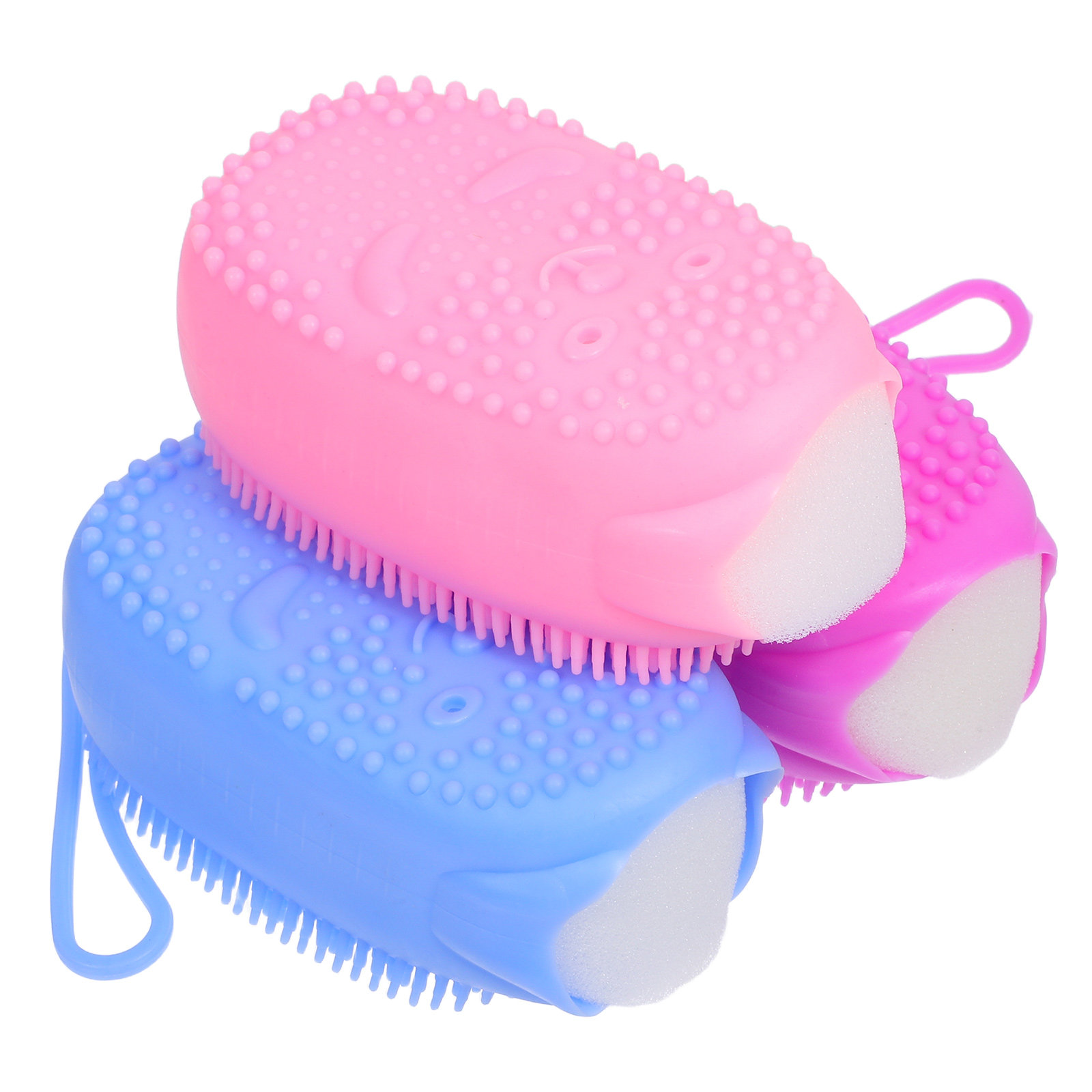 3Pcs Silicone Body Scrubber Du - огляд і ціна Body Brush