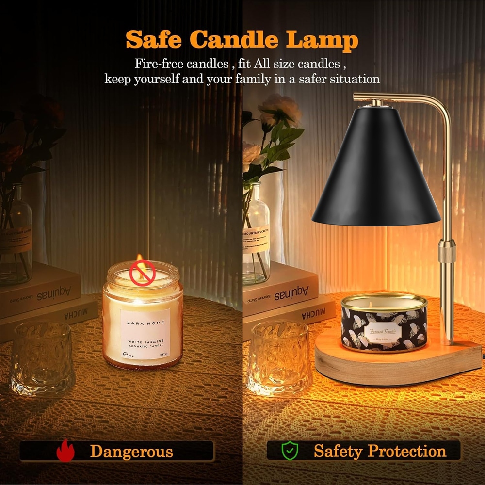 Black Candle Warmer Lamp with  - огляд і ціна Wax Warmer