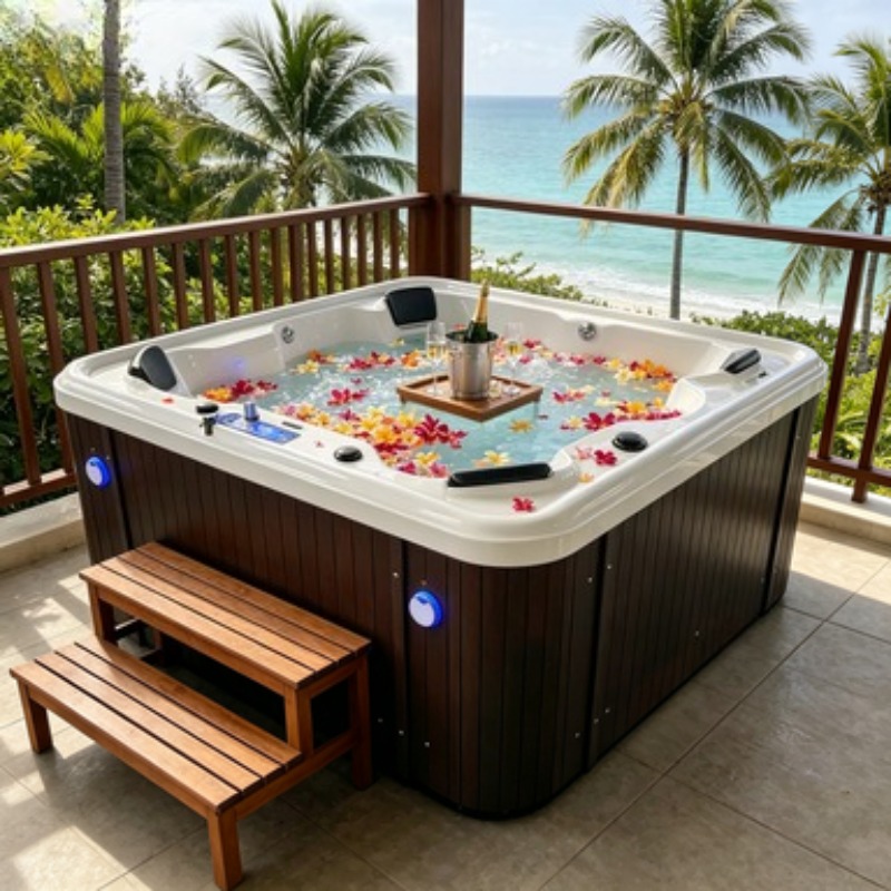 Acrylic Whirlpool Hot Tub Spa  - огляд і ціна Spa Massager