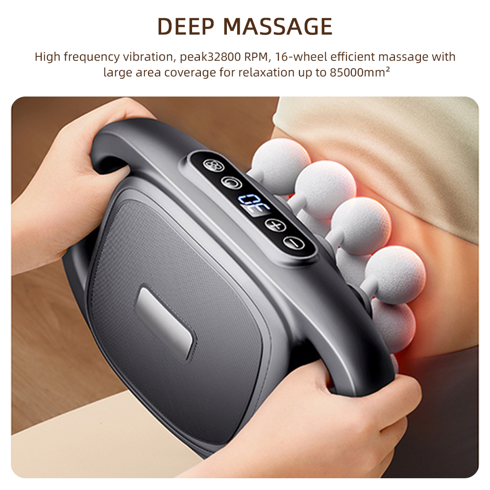 16-Head Fascia Gun High-Freque - огляд і ціна Massage Gun