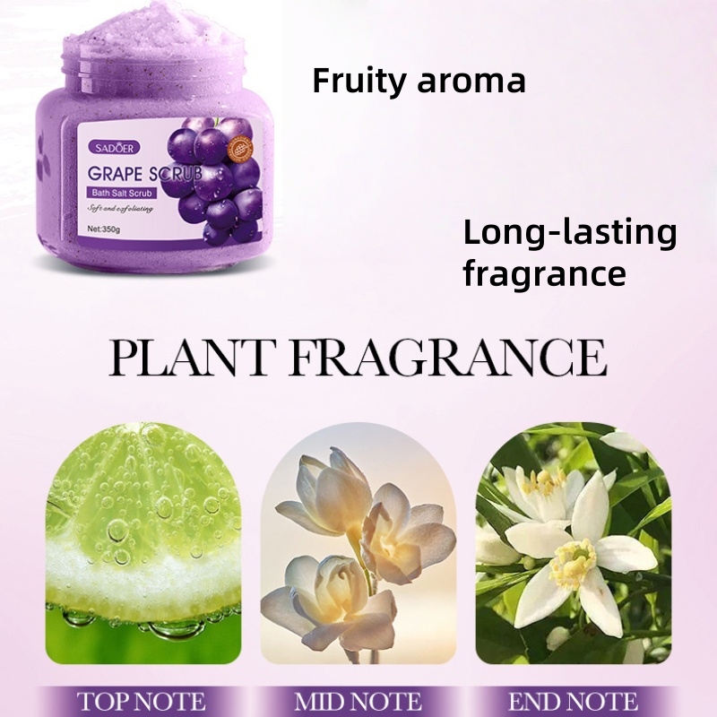 Grape Bath Salt Scrub 350g, Ex - огляд і ціна Bath Salts