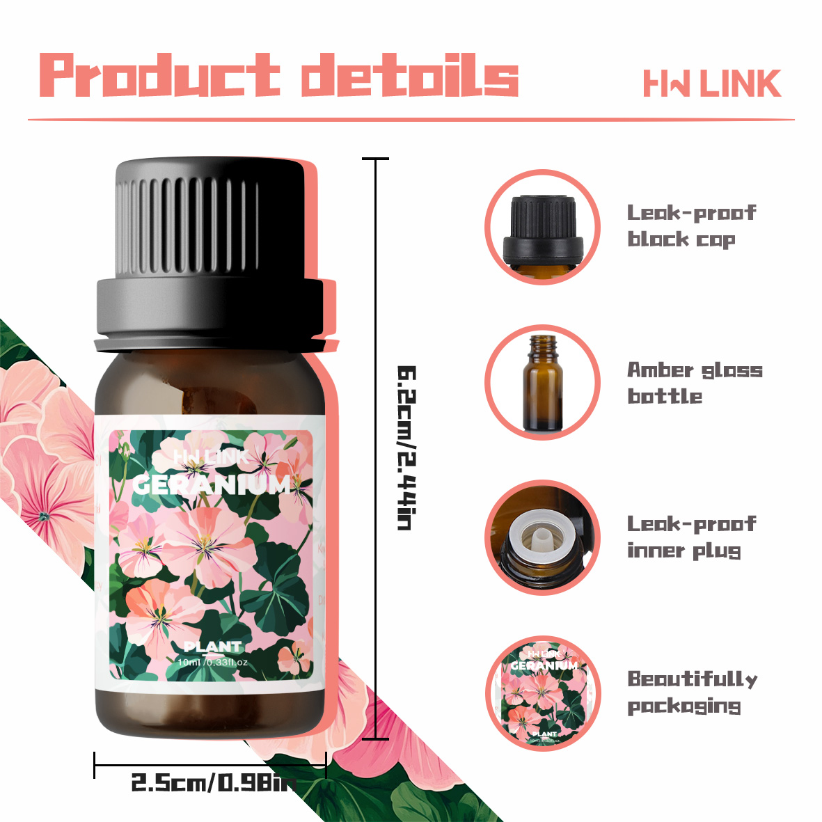 Geranium Essential Oils 10ml P - огляд і ціна Aromatherapy Diffuser